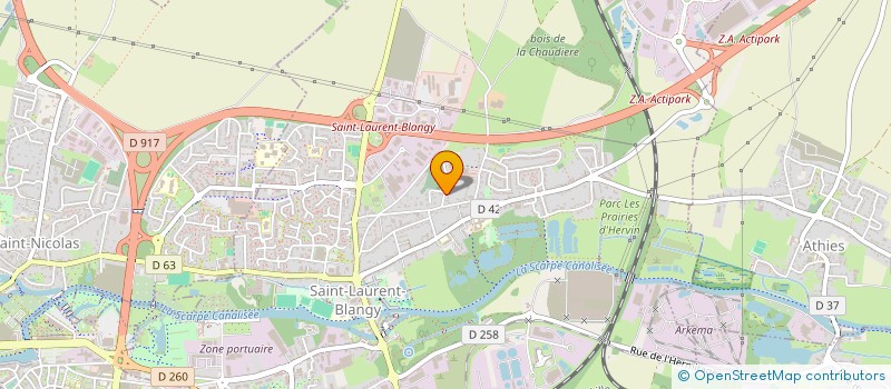 localisation de l'entreprise SCI L'ENSOLEILLADE  SAINT-LAURENT-BLANGY