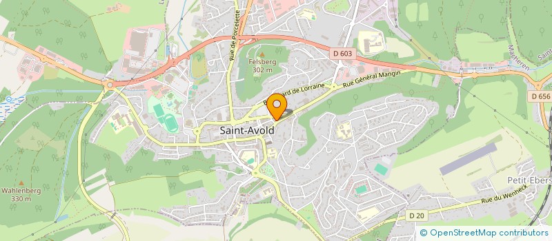 localisation de l'entreprise SCI  L ENTENTE  SAINT-AVOLD