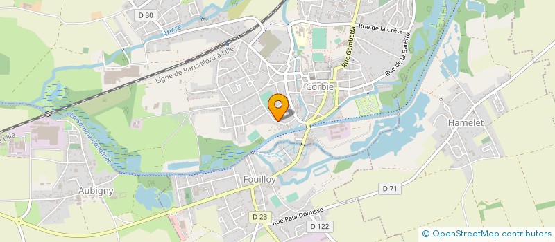 localisation de l'entreprise SCI L'ENTREPOT à CORBIE