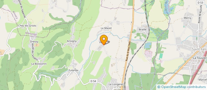 localisation de l'entreprise SCI L'ENTREPOT  ENTRELACS