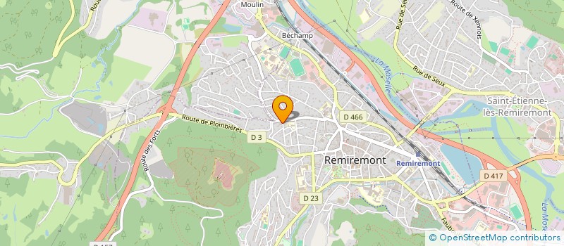 localisation de l'entreprise SCI L'ENTREPOT  REMIREMONT