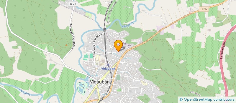 localisation de l'entreprise SCI L'ENTREPOT  VIDAUBAN