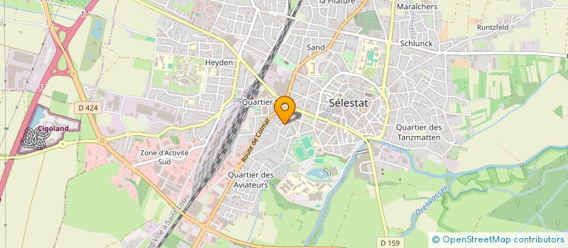 localisation de l'entreprise SCI L'ENTREPOT  SELESTAT