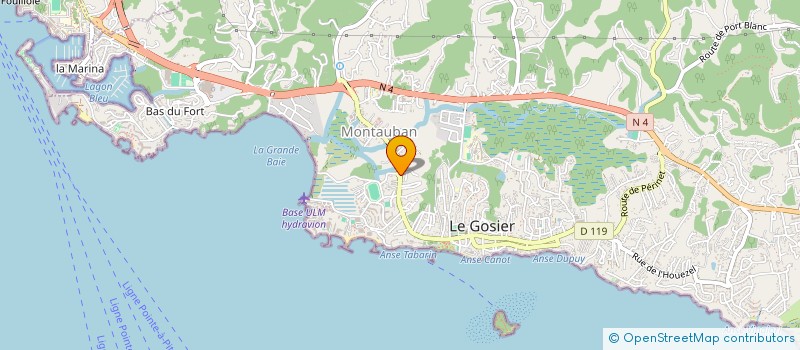 localisation de l'entreprise SCI L'ENVERS  LE GOSIER