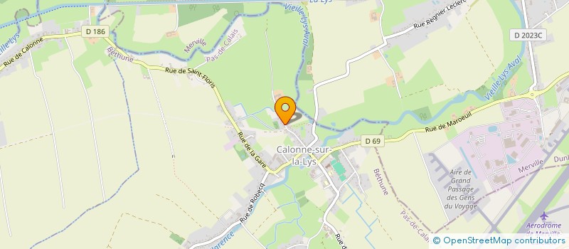 localisation de l'entreprise SCI L'ENVIE  CALONNE-SUR-LA-LYS