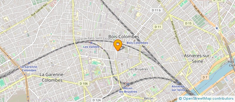 localisation de l'entreprise SCI L'ENVOL à BOIS-COLOMBES