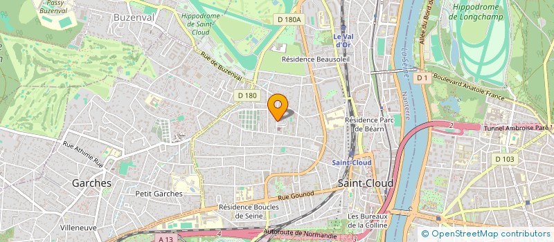 localisation de l'entreprise SCI L'ENVOL VELIZY à SAINT-CLOUD