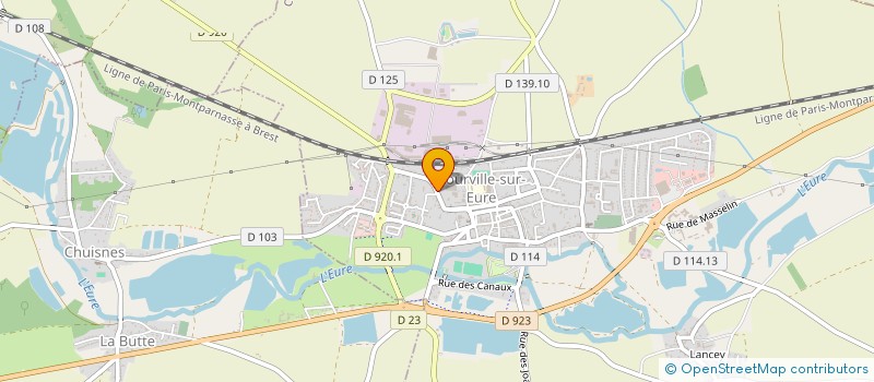 localisation de l'entreprise SCI L'EOLIENNE à COURVILLE-SUR-EURE