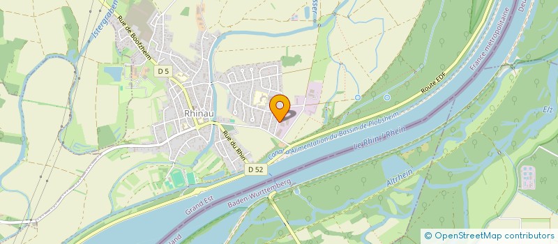 localisation de l'entreprise SCI L'EPERVIER  RHINAU