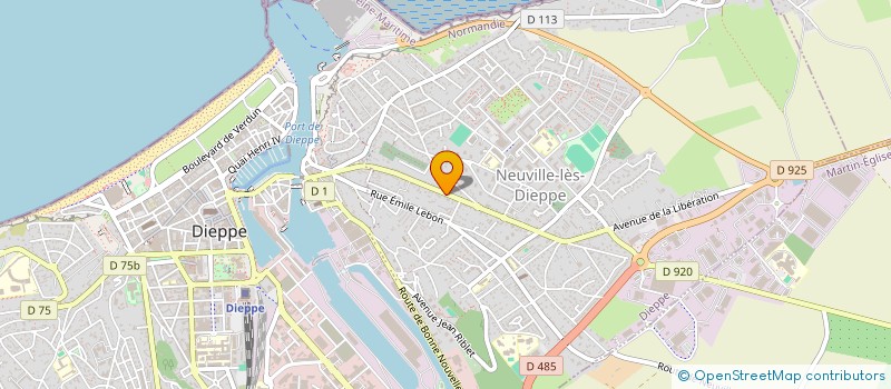 localisation de l'entreprise SCI L'EPERVIERE  THIL-MANNEVILLE