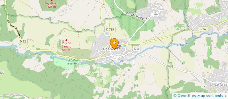 localisation de l'entreprise SCI L EPHEMERE  CHANONAT