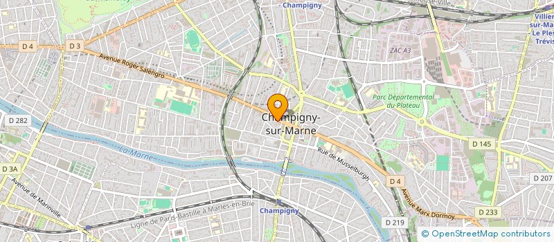 localisation de l'entreprise SCI L'EPI D'OR  CHAMPIGNY-SUR-MARNE