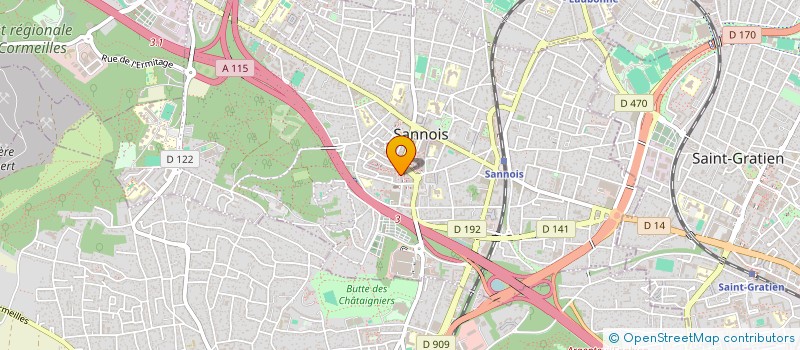 localisation de l'entreprise SCI L'EPI D'OR  SANNOIS