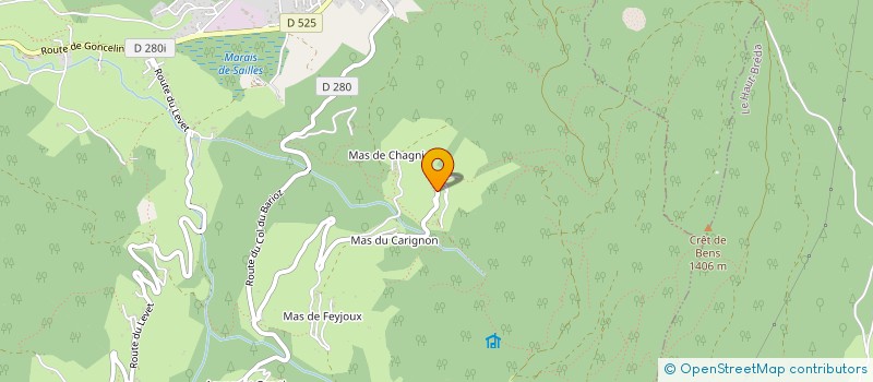 localisation de l'entreprise SCI L'EPINETTE  CRETS EN BELLEDONNE