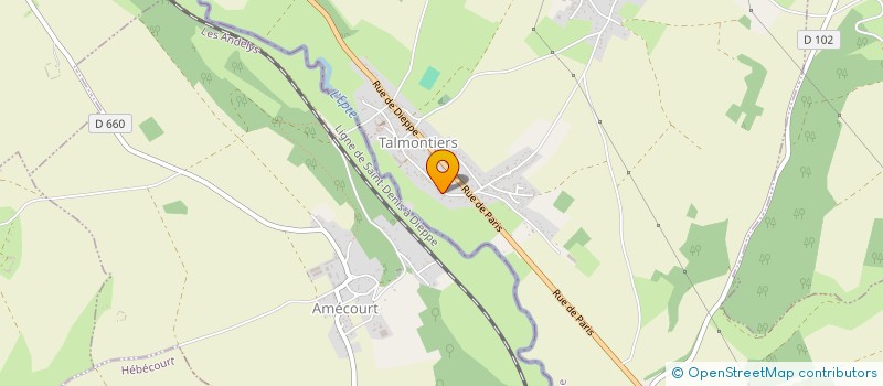 localisation de l'entreprise SCI L'EPTEOISE  TALMONTIERS