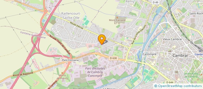 localisation de l'entreprise SCI L'EQUATORIALE à CAMBRAI