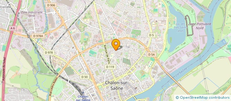 localisation de l'entreprise SCI L'EQUERRE à CHALON-SUR-SAONE