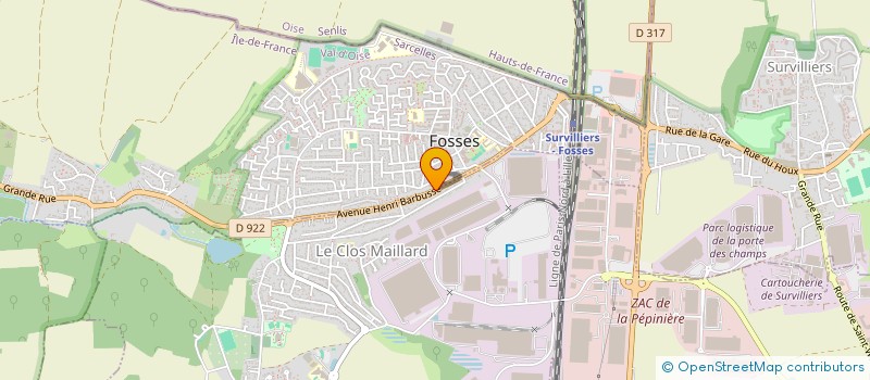 localisation de l'entreprise SCI L'ERABLE  MARLY-LA-VILLE