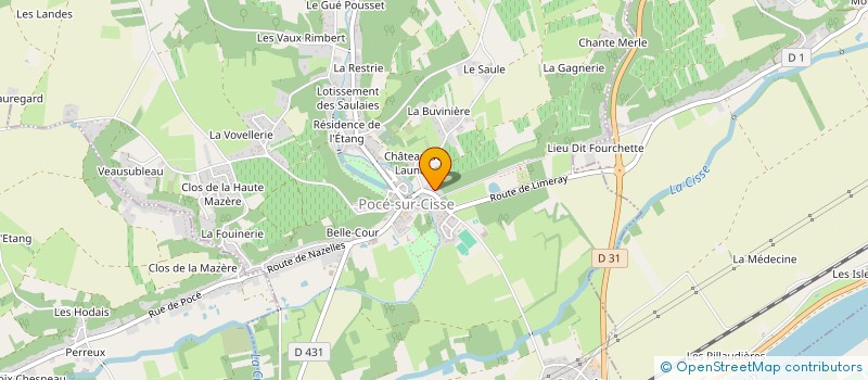 localisation de l'entreprise SCI L'ERABLE  POCE-SUR-CISSE