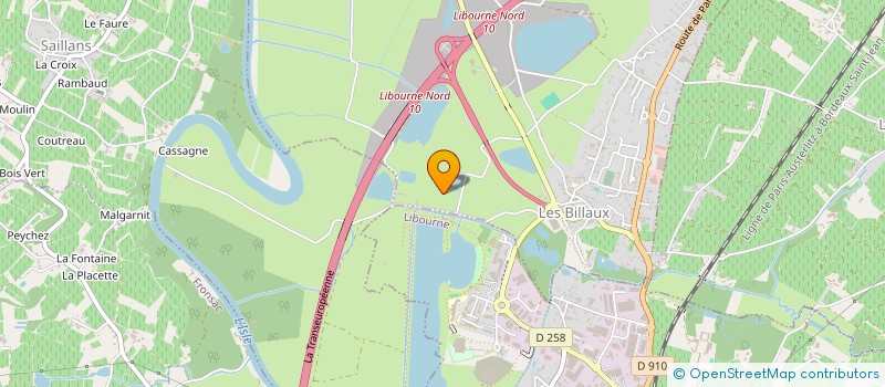 localisation de l'entreprise SCI L'ERABLE ROUGE  LES BILLAUX