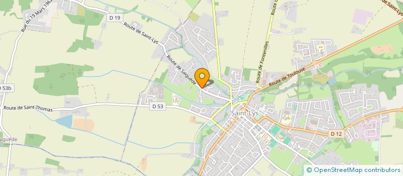localisation de l'entreprise SCI L'ERABLE SAGE  SAINT-LYS
