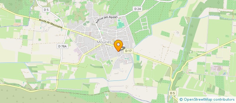 localisation de l'entreprise SCI L'ERG  MOURIES