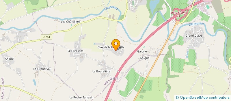 localisation de l'entreprise SCI L'ERIMUROISE  MURS-ERIGNE