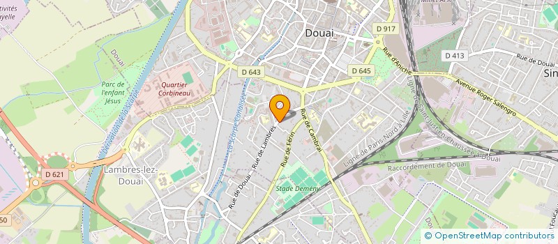 localisation de l'entreprise SCI L ERMITAGE à DOUAI