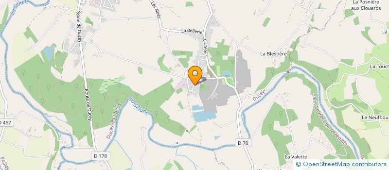 localisation de l'entreprise SCI L'ERMITAGE  DUCEY-LES CHERIS