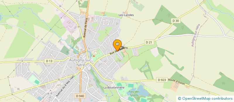 localisation de l'entreprise SCI L'ERMITAGE  AUBIGNY-SUR-NERE