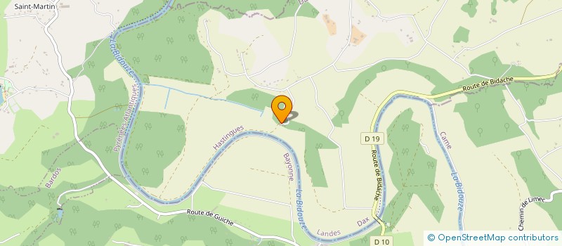 localisation de l'entreprise SCI L'ERMITAGE  HASTINGUES