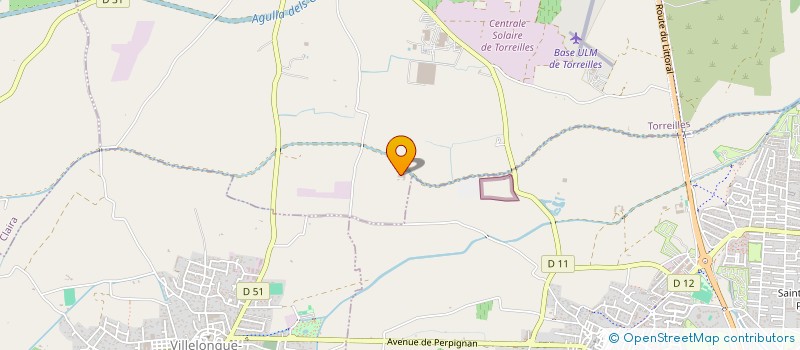 localisation de l'entreprise SCI L'ERYTHRINE  TORREILLES