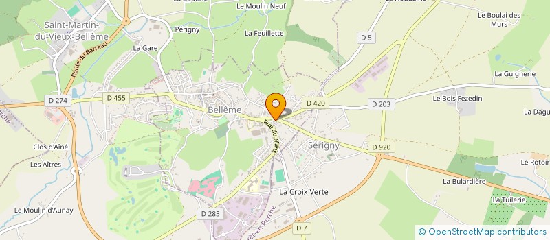 localisation de l'entreprise SCI L'ESCADRILLE H à BELLEME
