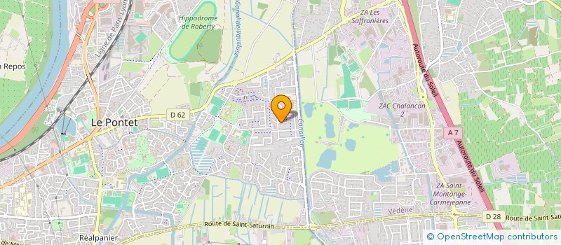 localisation de l'entreprise SCI L'ESCALA  LE PONTET