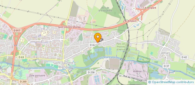 localisation de l'entreprise SCI L'ESCALE  SAINT-LAURENT-BLANGY