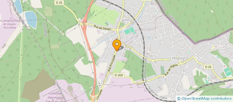 localisation de l'entreprise SCI L'ESCALE  CARLING