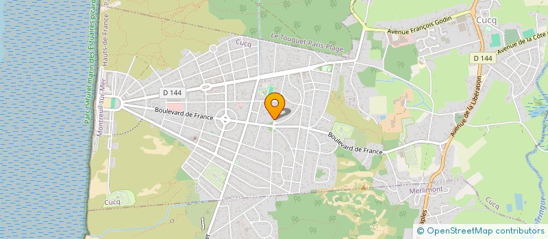 localisation de l'entreprise SCI L'ESCALE  CUCQ