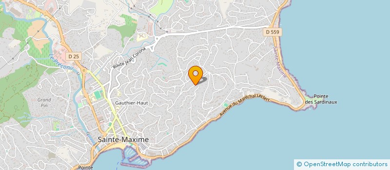 localisation de l'entreprise SCI L'ESCALINO à SAINTE-MAXIME