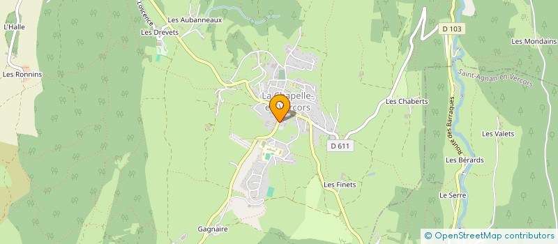 localisation de l'entreprise SCI L ESCAPADE à LA CHAPELLE-EN-VERCORS