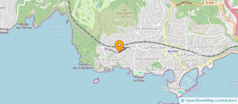 localisation de l'entreprise SCI L ESCULAPE II à BANDOL
