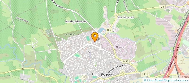 localisation de l'entreprise SCI L ESPACE  SAINT-ESTEVE