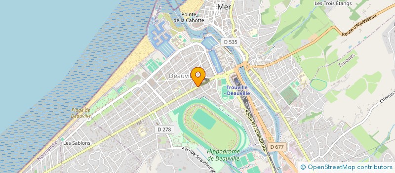 localisation de l'entreprise SCI L'ESPACE à DEAUVILLE