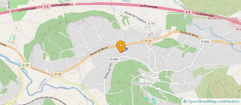 localisation de l'entreprise SCI L'ESPACE VERT à VENTABREN