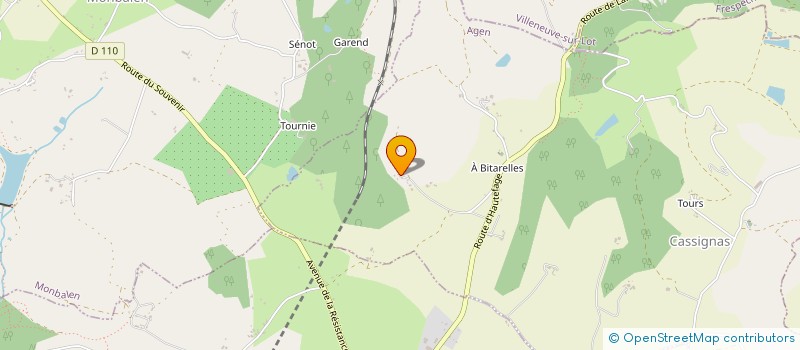 localisation de l'entreprise SCI L'ESPACE YOGA  CASSIGNAS