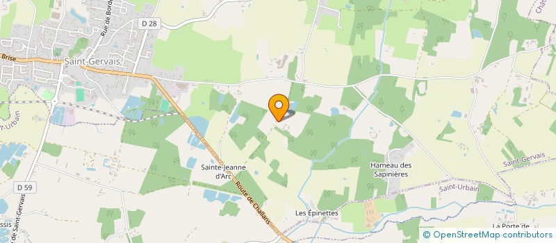 localisation de l'entreprise SCI L'ESPERANCE  SAINT-GERVAIS