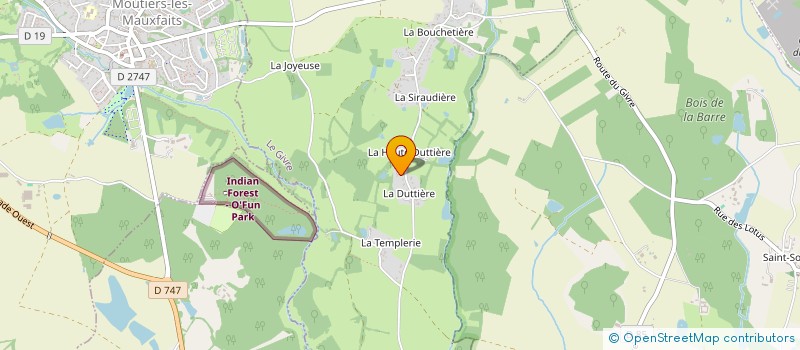 localisation de l'entreprise SCI L'ESPERLUETE  LE GIVRE