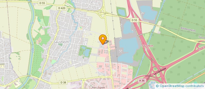 localisation de l'entreprise SCI L ESPLANADE  SAUSHEIM