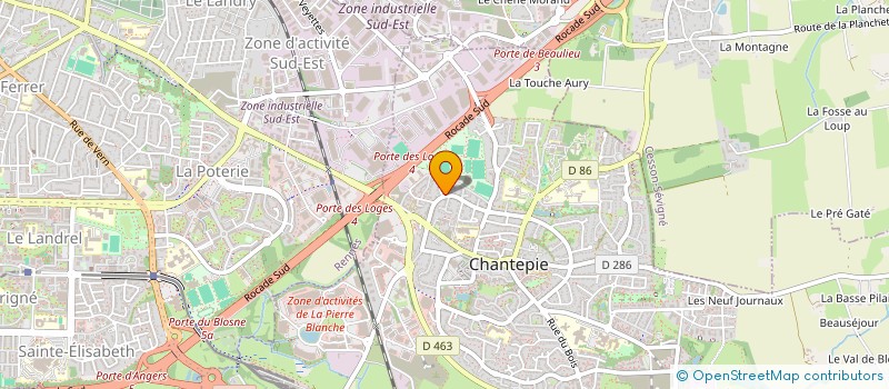 localisation de l'entreprise SCI L'ESPLANADE  CHANTEPIE