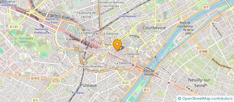 localisation de l'entreprise SCI L'ESPLANADE à COURBEVOIE