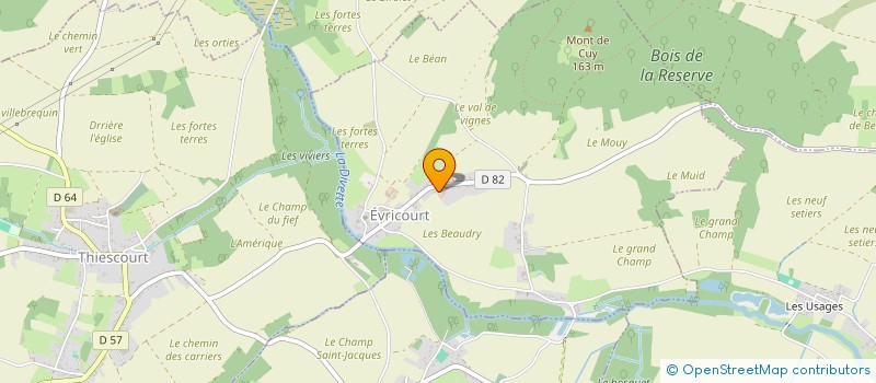 localisation de l'entreprise SCI L'ESPOIR  EVRICOURT